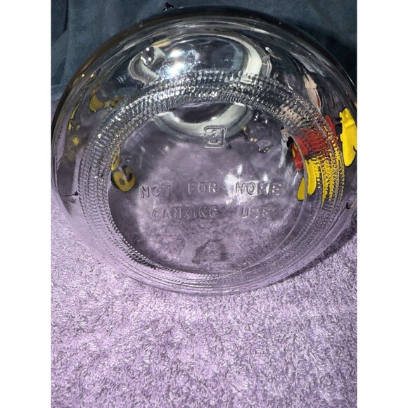 Vintage Mickey Mouse Goodies Jar Canister Walt Disney Glass Collectibles - Picture 3 of 4